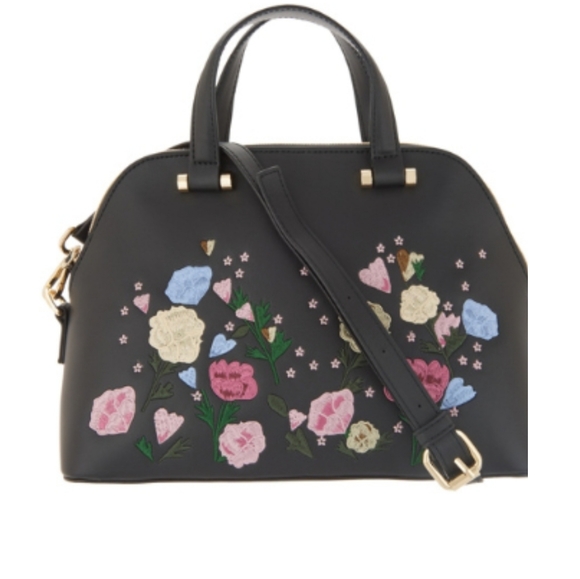 Studio 33 Small Dome Satchel with Floral embroider - Picture 6 of 6